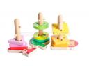 China Wooden Toys — Hexin Toys: Animal Sleeve Building Block - 11019